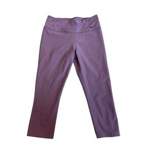NIKE mauve purple dri-fit capri leggings Sz S